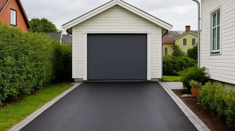 Garageplan och infart